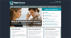 Desktop Screenshot of flashdivorce.com