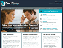 Tablet Screenshot of flashdivorce.com